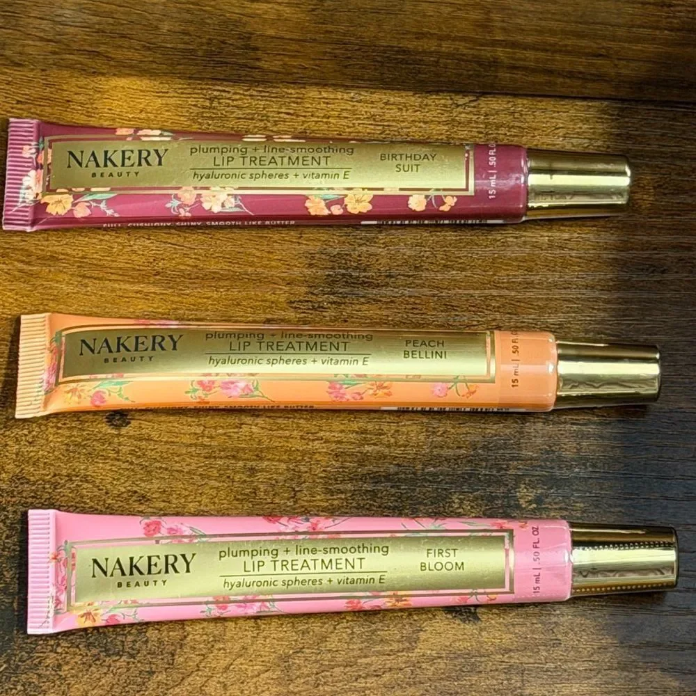🌸 Nakery Beauty Plumping + Line-Smoothing Lip Treatment Trio | NEW